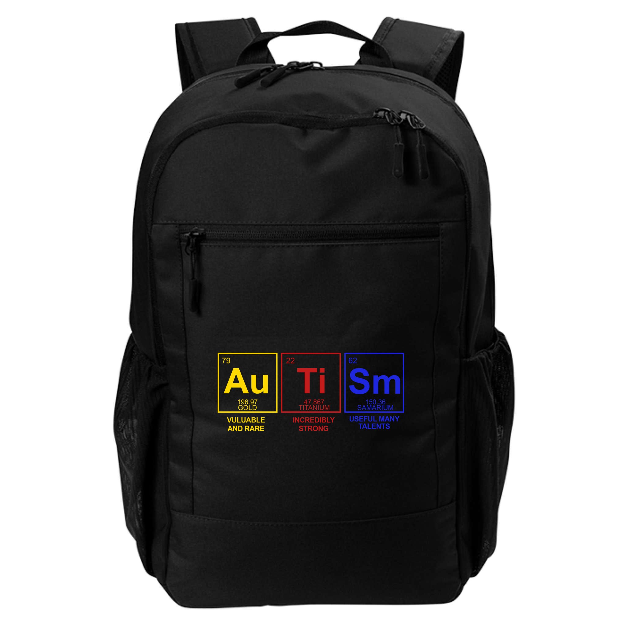 Autism Awareness Elements Periodic Table Backpack