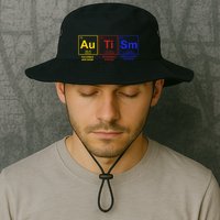 Autism Awareness Elements Periodic Table Bucket Hat