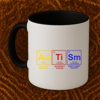 Autism Awareness Elements Periodic Table Mug