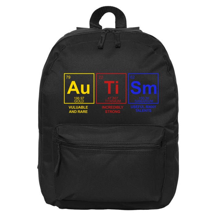 Autism Awareness Elements Periodic Table 16 in Basic Backpack