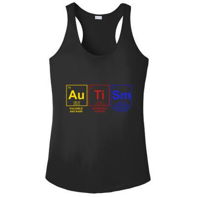 Autism Awareness Elements Periodic Table Ladies PosiCharge Competitor Racerback Tank