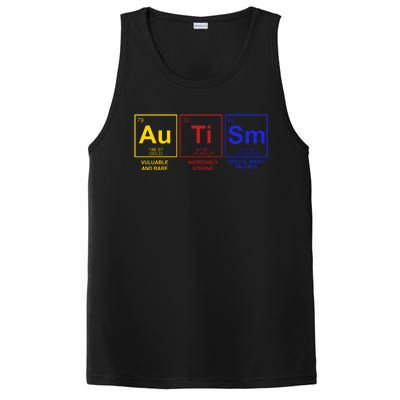 Autism Awareness Elements Periodic Table PosiCharge Competitor Tank