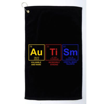 Autism Awareness Elements Periodic Table Golf Towel