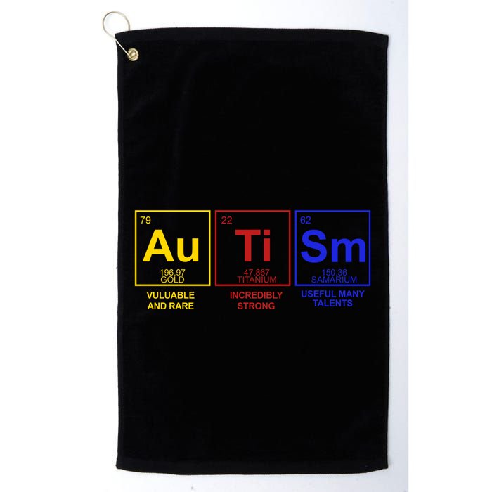 Autism Awareness Elements Periodic Table Golf Towel