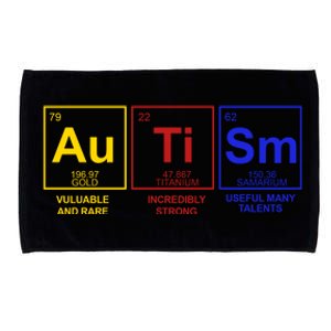 Autism Awareness Elements Periodic Table Microfiber Hand Towel