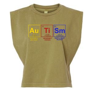 Autism Awareness Elements Periodic Table Garment-Dyed Women's Muscle Tee