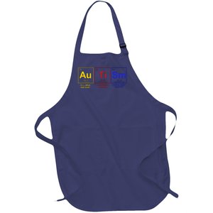 Autism Awareness Elements Periodic Table Full-Length Apron With Pockets