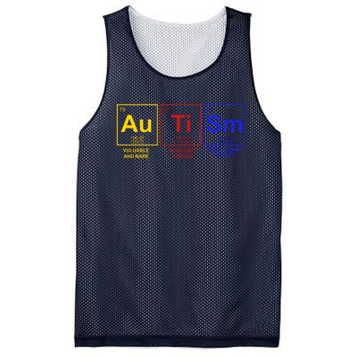 Autism Awareness Elements Periodic Table Mesh Reversible Basketball Jersey Tank