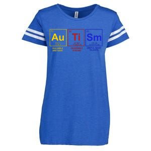 Autism Awareness Elements Periodic Table Enza Ladies Jersey Football T-Shirt