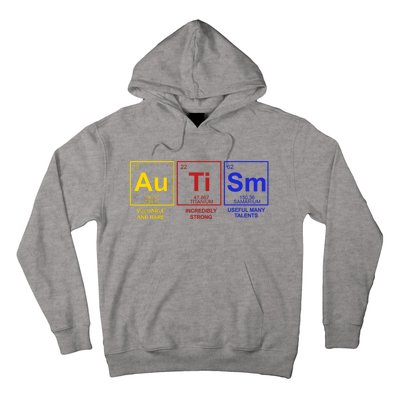 Autism Awareness Elements Periodic Table Hoodie