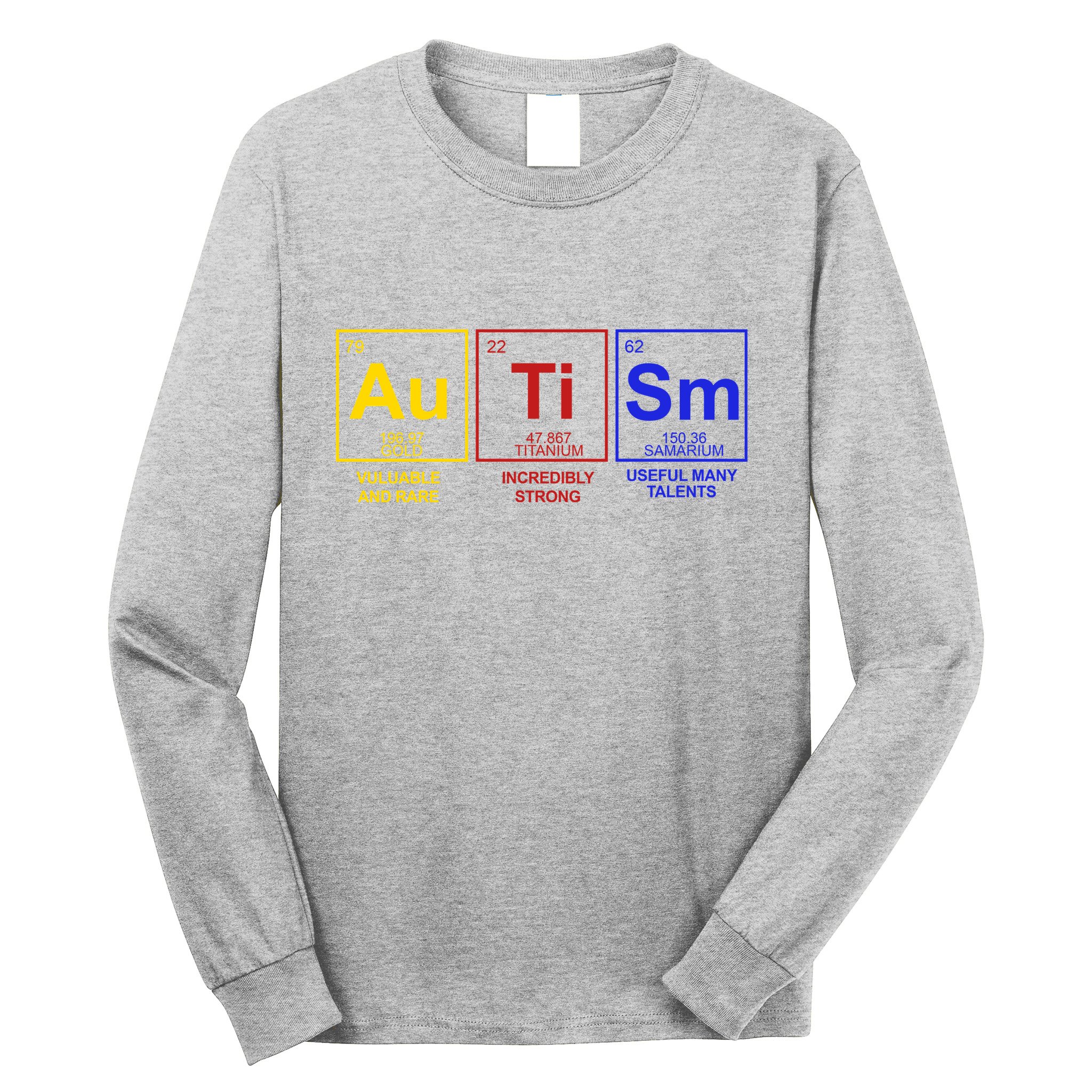 Autism Awareness Elements Periodic Table Long Sleeve Shirt