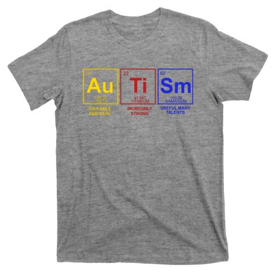 Autism Awareness Elements Periodic Table T-Shirt