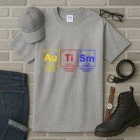 Autism Awareness Elements Periodic Table Tall T-Shirt