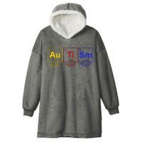 Autism Awareness Elements Periodic Table Hooded Wearable Blanket