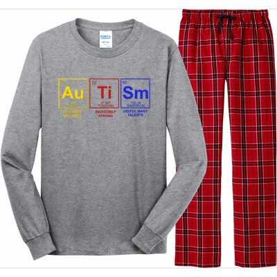 Autism Awareness Elements Periodic Table Long Sleeve Pajama Set