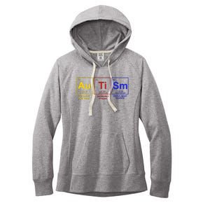 Autism Awareness Elements Periodic Table Women's Fleece Hoodie