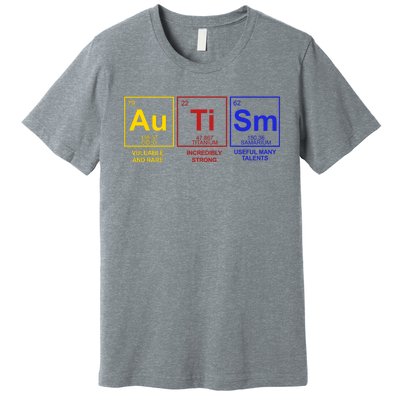 Autism Awareness Elements Periodic Table Premium T-Shirt