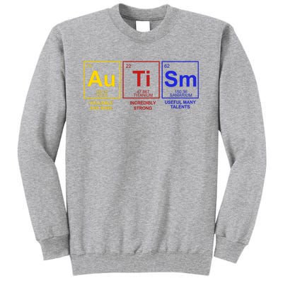 Autism Awareness Elements Periodic Table Tall Sweatshirt