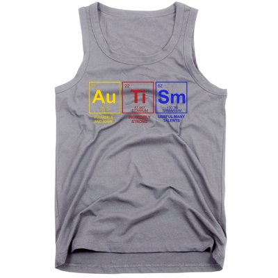 Autism Awareness Elements Periodic Table Tank Top