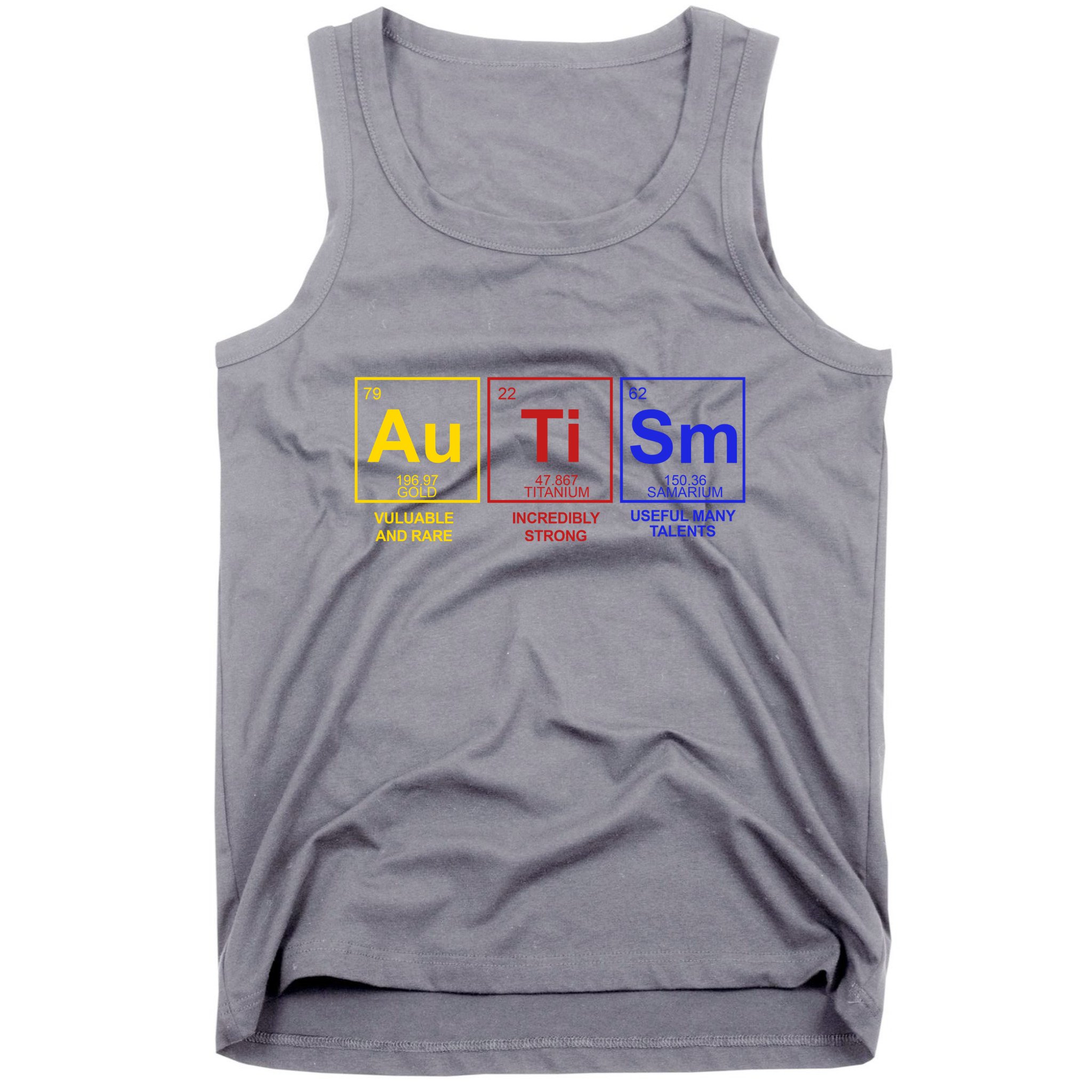 Autism Awareness Elements Periodic Table Tank Top