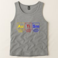 Autism Awareness Elements Periodic Table Tank Top
