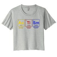 Autism Awareness Elements Periodic Table Women's Crop Top Tee