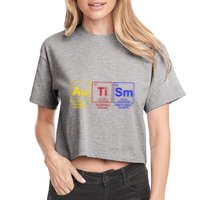 Autism Awareness Elements Periodic Table Crop Top