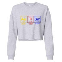 Autism Awareness Elements Periodic Table Cropped Pullover Crew