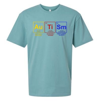 Autism Awareness Elements Periodic Table Sueded Cloud Jersey T-Shirt