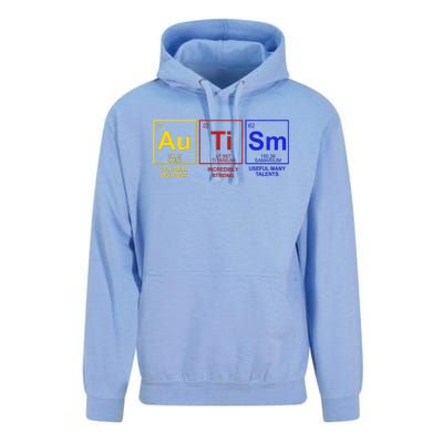 Autism Awareness Elements Periodic Table Unisex Surf Hoodie