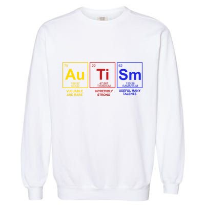 Autism Awareness Elements Periodic Table Garment-Dyed Sweatshirt