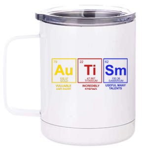 Autism Awareness Elements Periodic Table 12 oz Stainless Steel Tumbler Cup