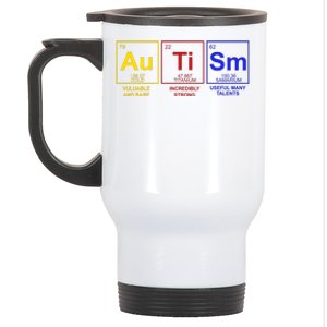 Autism Awareness Elements Periodic Table Stainless Steel Travel Mug