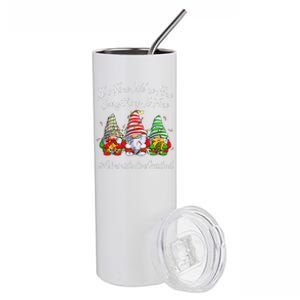 Administrative Assistant Everything Is Fine Christmas Gnomie Stainless Steel Tumbler