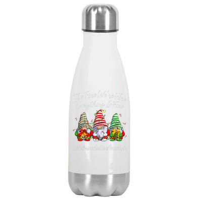 Administrative Assistant Everything Is Fine Christmas Gnomie Stainless Steel Insulated Water Bottle