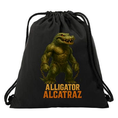 Alligator Alcatraz Epic Drawstring Bag