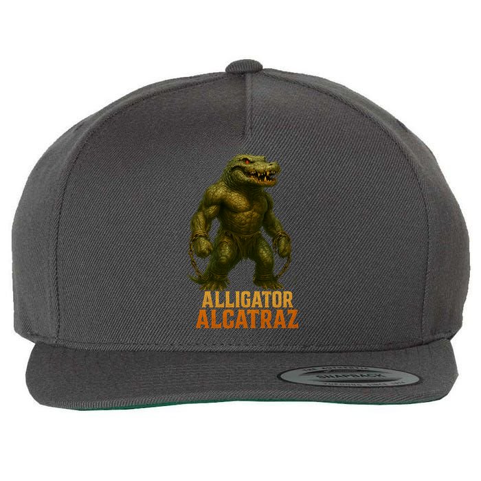 Alligator Alcatraz Epic Wool Snapback Cap