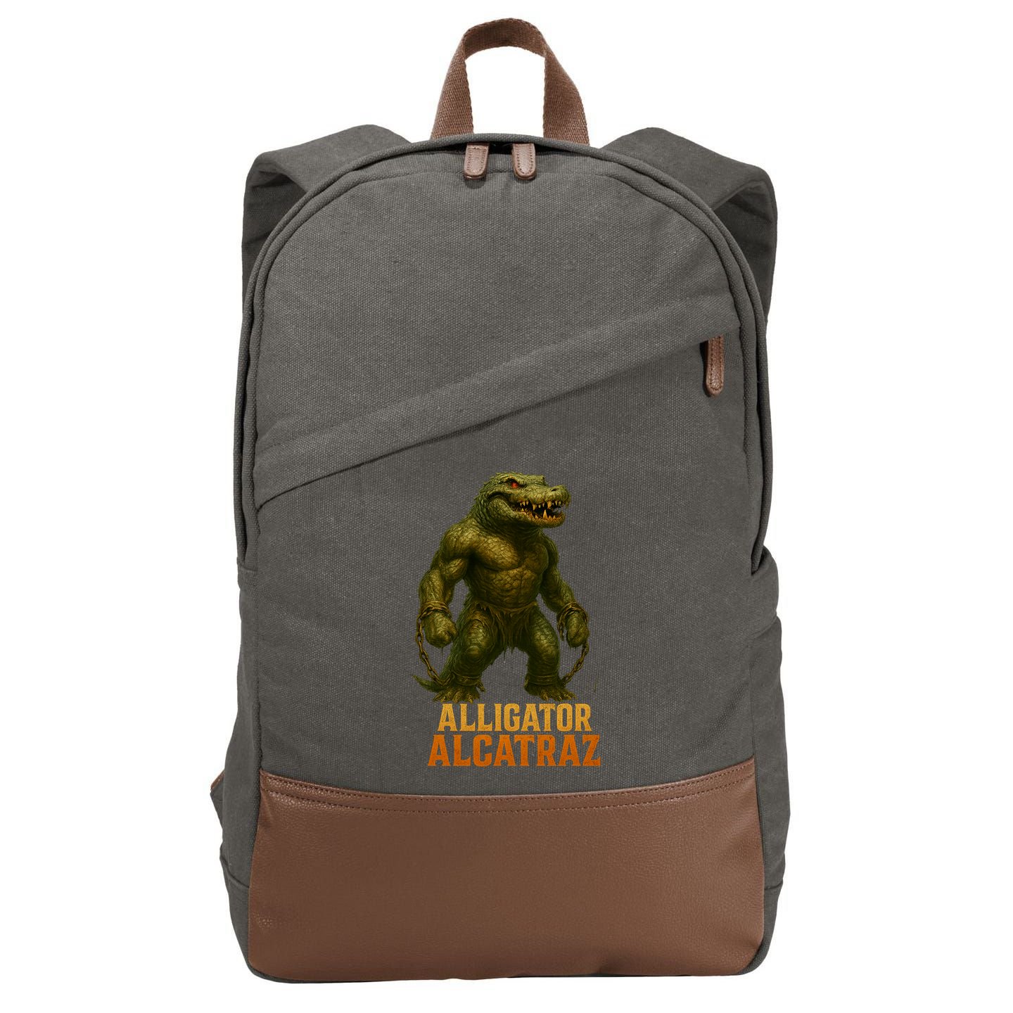 Alligator Alcatraz Epic Cotton Canvas Backpack