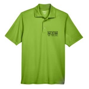 Autism Awareness Elets Periodic Table Asd Gift Men's Origin Performance Pique Polo