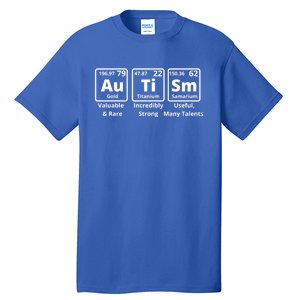 Autism Awareness Elets Periodic Table Asd Gift Tall T-Shirt