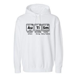 Autism Awareness Elets Periodic Table Asd Gift Garment-Dyed Fleece Hoodie