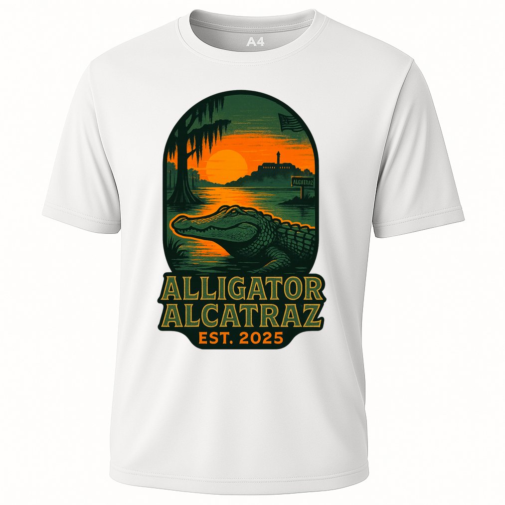 Alligator Alcatraz Est 2025 Cooling Performance Crew T-Shirt