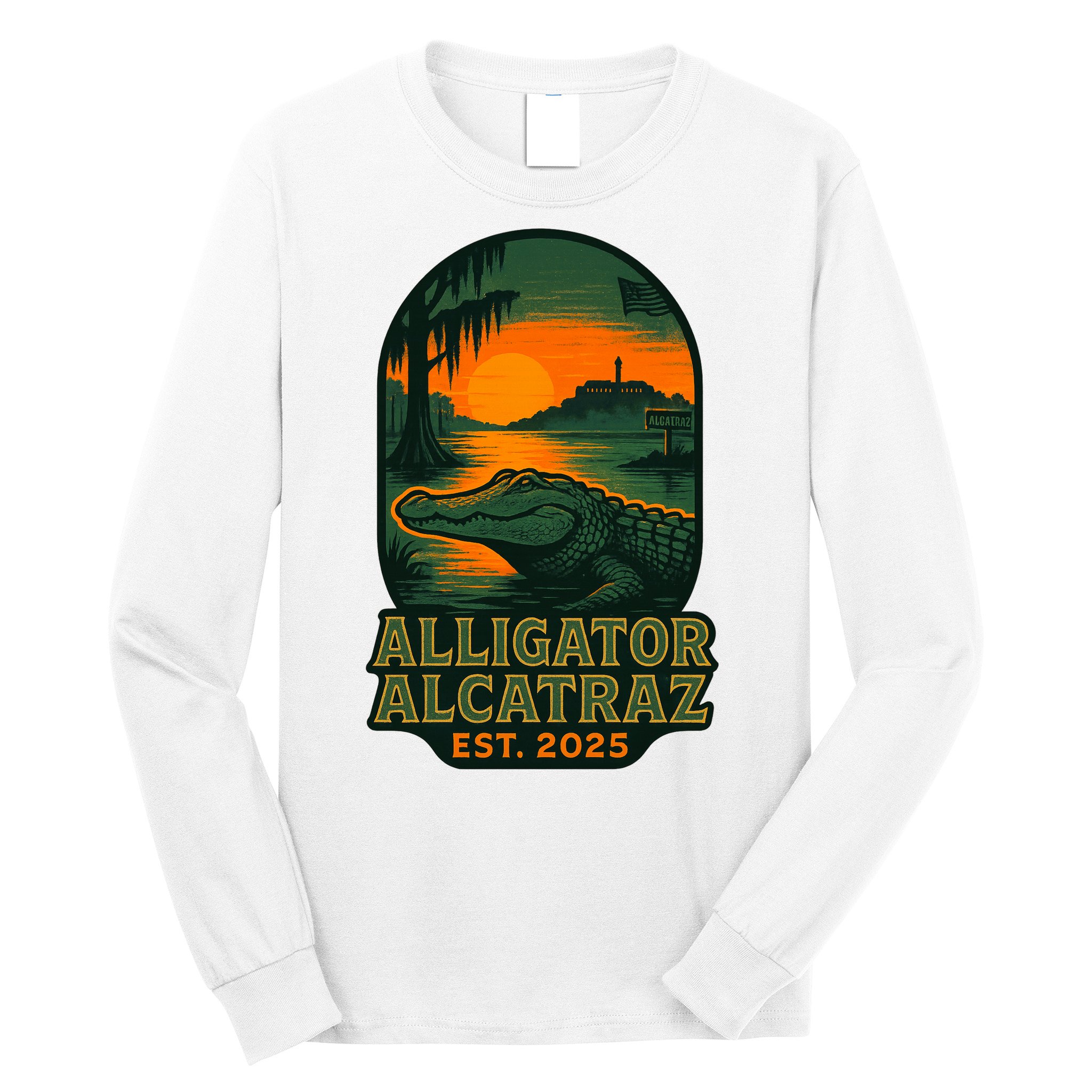 Alligator Alcatraz Est 2025 Long Sleeve Shirt