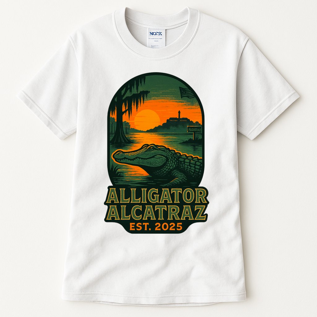 Alligator Alcatraz Est 2025 Tall T-Shirt