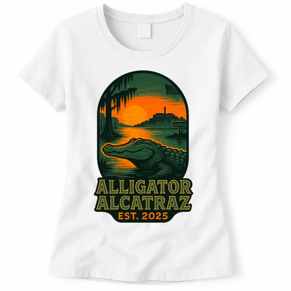 Alligator Alcatraz Est 2025 Womens T-Shirt