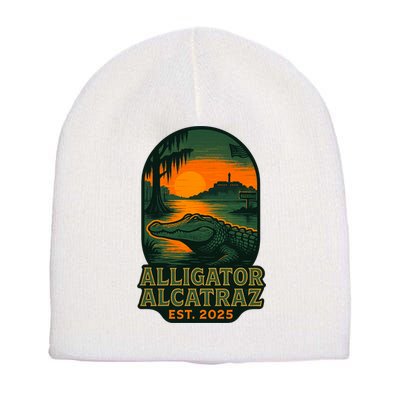 Alligator Alcatraz Est 2025 Short Acrylic Beanie