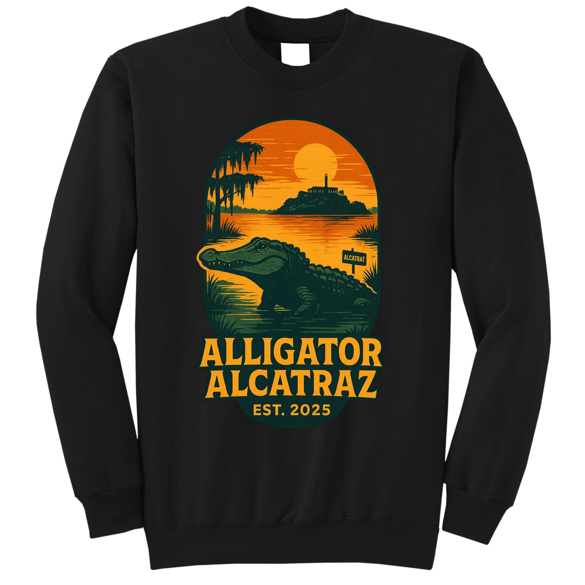 Alligator Alcatraz Established 2025 Gator Swamp Sweatshirt
