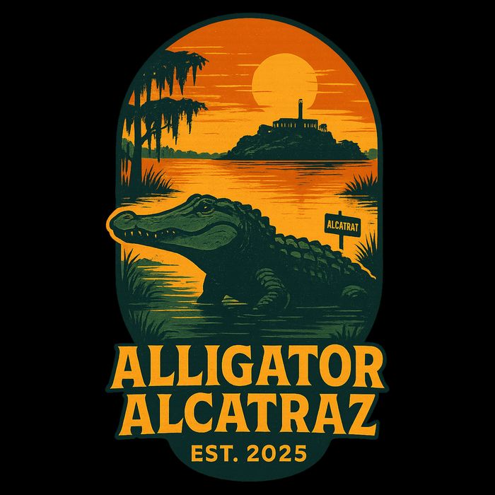 Alligator Alcatraz Established 2025 Gator Swamp Sustainable Bucket Hat