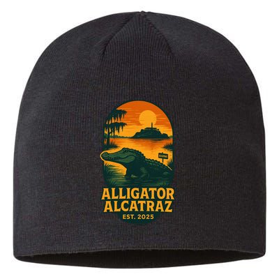 Alligator Alcatraz Established 2025 Gator Swamp Sustainable Beanie