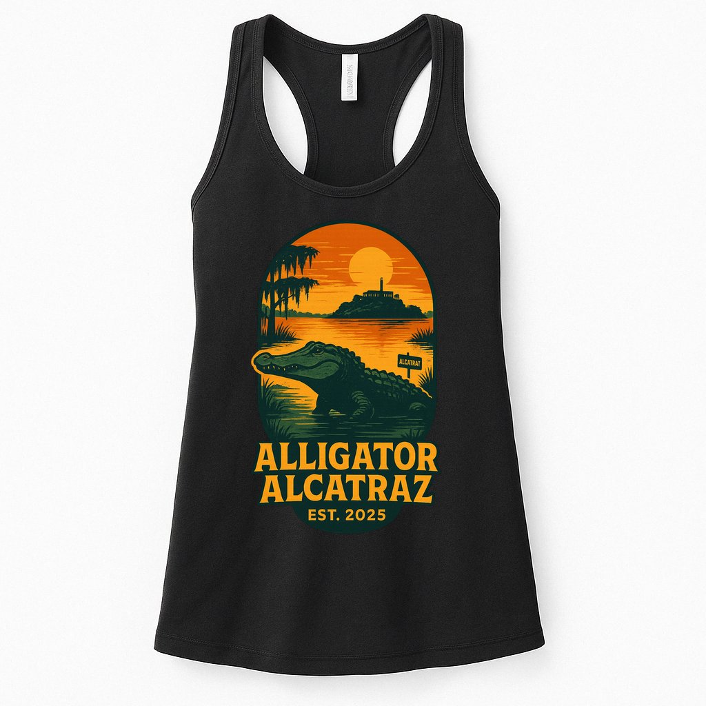 Alligator Alcatraz Established 2025 Gator Swamp Womens Tank Top